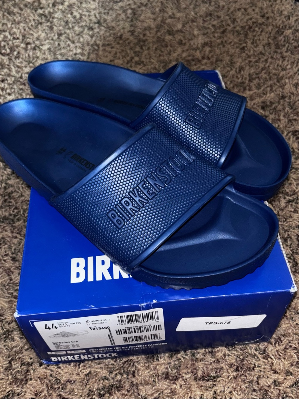 Birkenstock Barbados EVA 44 Men’s Size 11 Navy Slide SANDALS SHOES